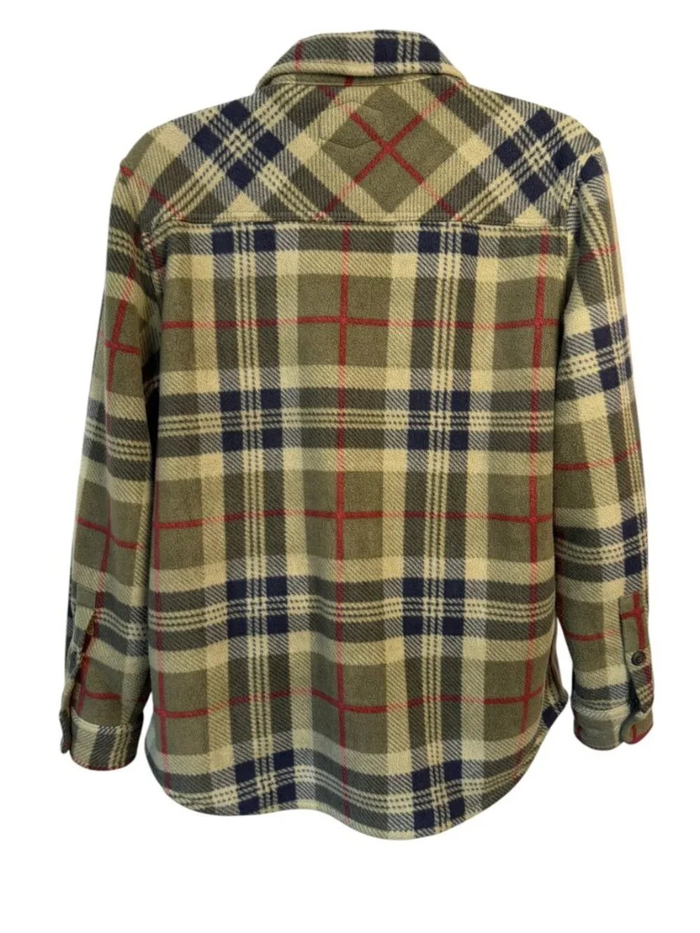 Freedom Foundry Sherpa Lined Plaid Shirt Jacket Large Shacket